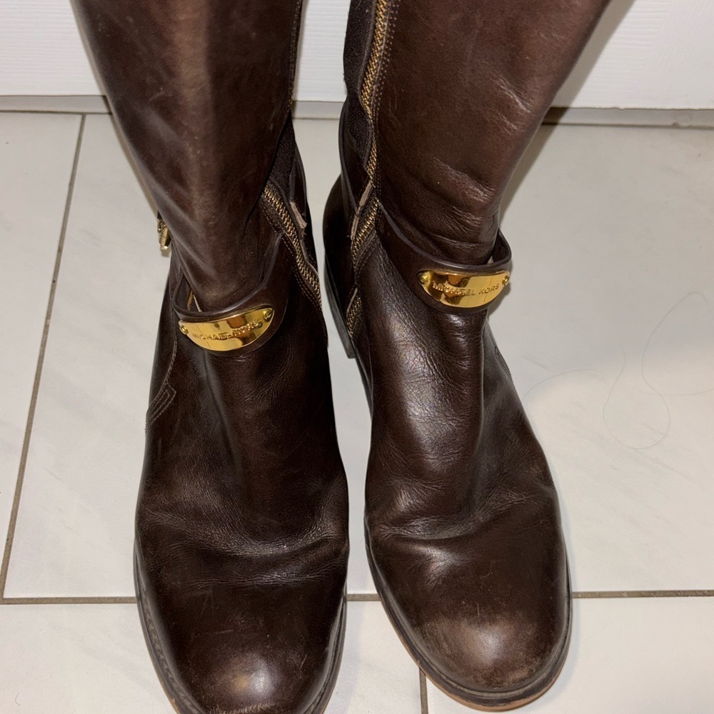 Michael Kors Dark Brown Over the Knee Boots - Picture 10 of 15